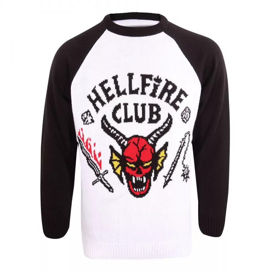 Stranger Things Sweatshirt Christmas Jumper Hellfire Club Size S Heroes Inc