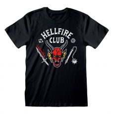 Stranger Things T-Shirt Hellfire Club Logo Black Size S