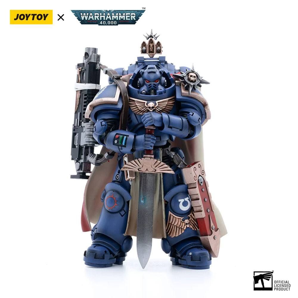 Warhammer 40k Action Figure 1/18 Ultramarines Captain with Master-Crafted Heavy Bolt Rifle 12 cm Joy Toy (CN)
