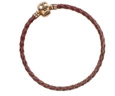Fantastic Beasts Slider Charm Leather Bracelet brown Size L