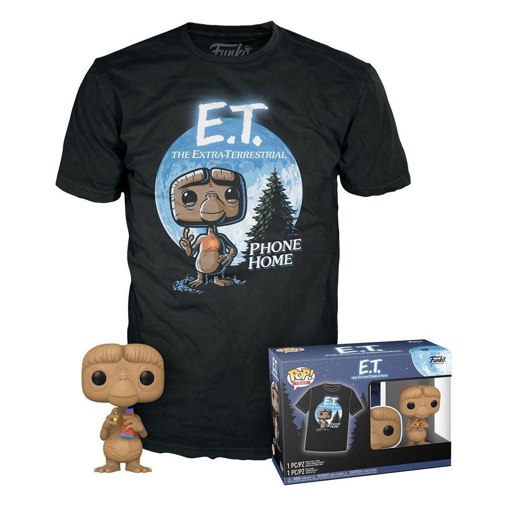 E.T. the Extra-Terrestrial POP! & Tee Box E.T. w/Reeses Size M Funko