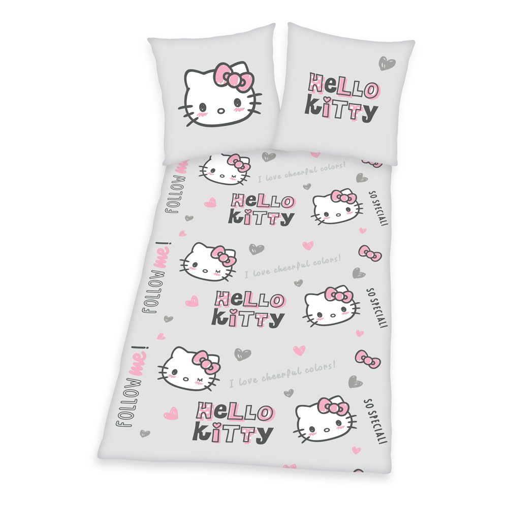 Hello Kitty Duvet Set Follow Me! 135 x 200 cm / 80 x 80 cm Herding