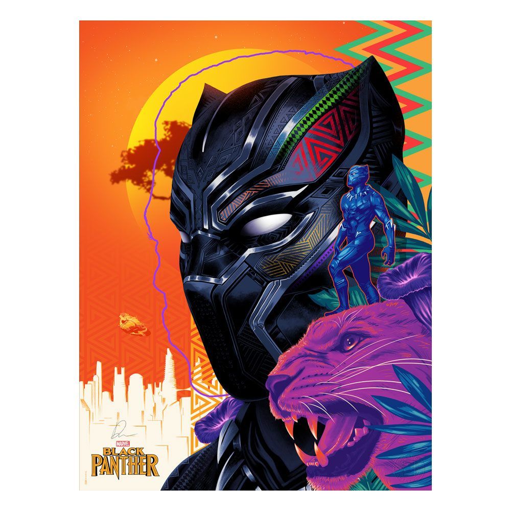 Marvel Art Print Black Panther: Long Live the King 46 x 61 cm - unframed Sideshow Collectibles
