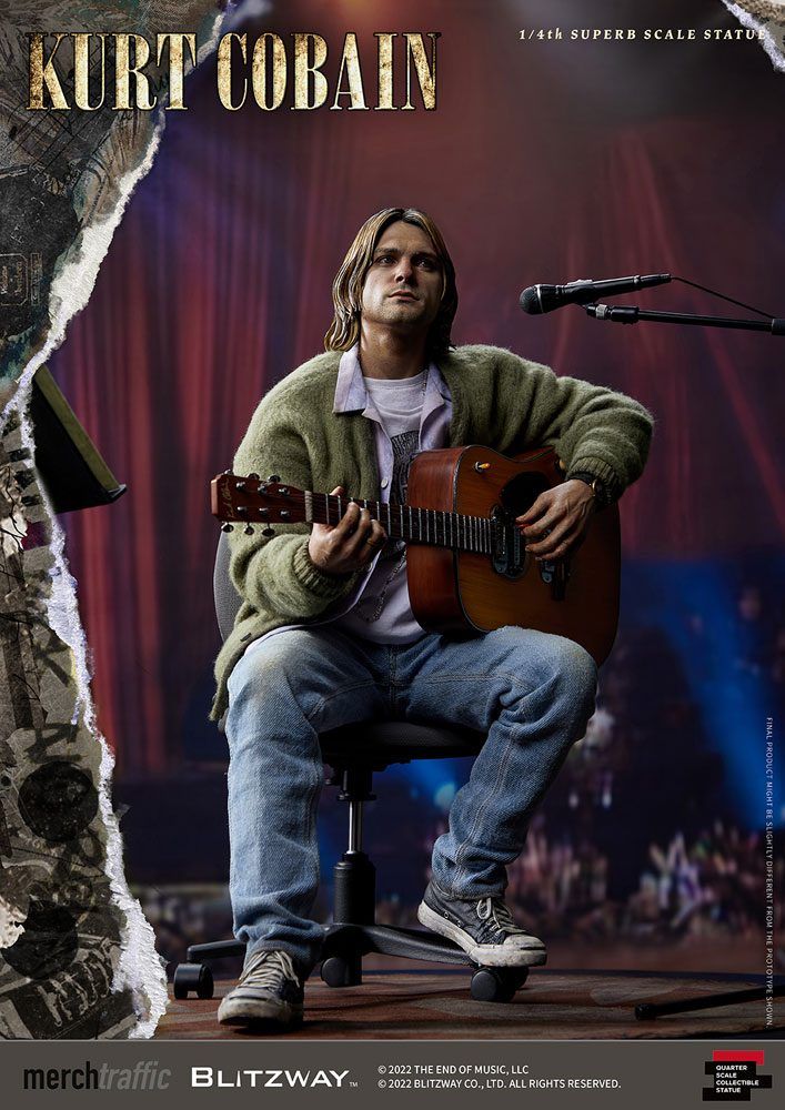 Kurt Cobain Superb Scale Statue 1/4 Unplugged 37 cm Blitzway