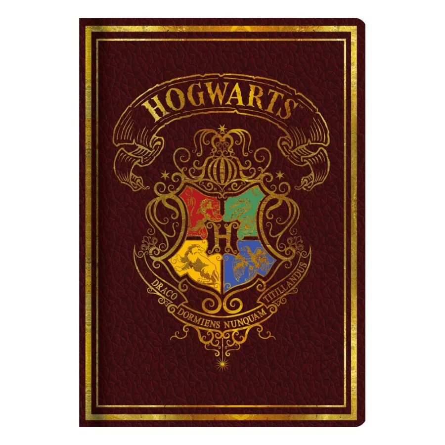 Harry Potter A5 Notebook Red Colourful Crest Case (6) Blue Sky Studios
