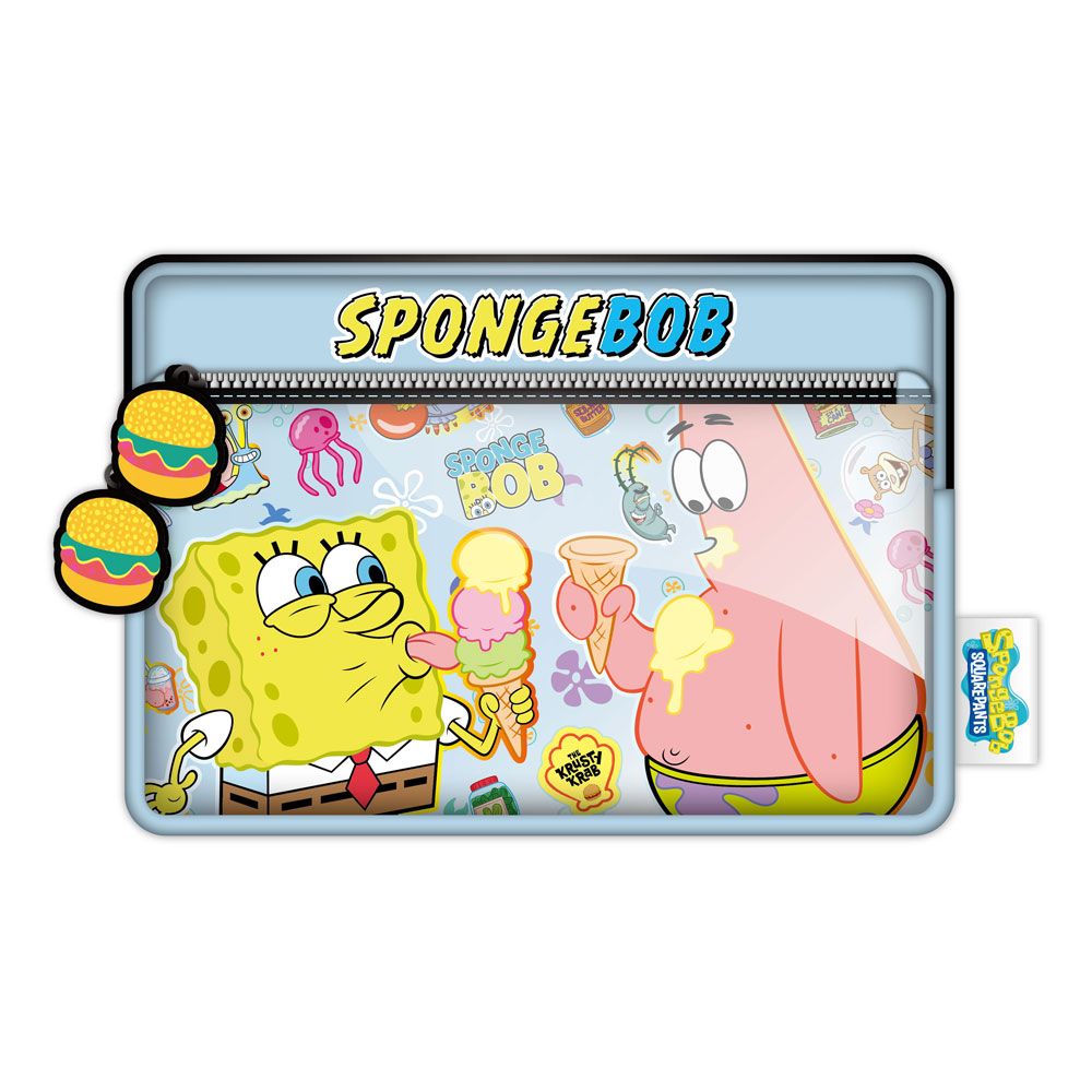 SpongeBob Multi Pocket Pencil Case Icons Case (6) Blue Sky Studios
