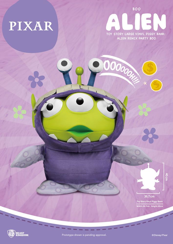 Toy Story Piggy Vinyl Bank Alien Remix Party Boo 40 cm Beast Kingdom Toys
