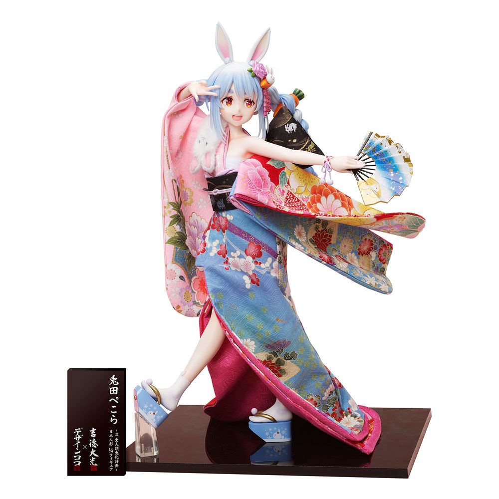 Hololive Production PVC Statue 1/4 Usada Pekora -#Zenjinrui Usagika Keikaku- Japanese Doll 48 cm Design COCO