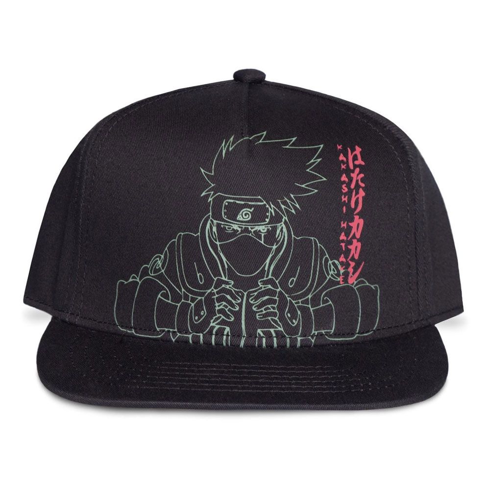 Naruto Shippuden Snapback Cap Kakashi Line Art Difuzed