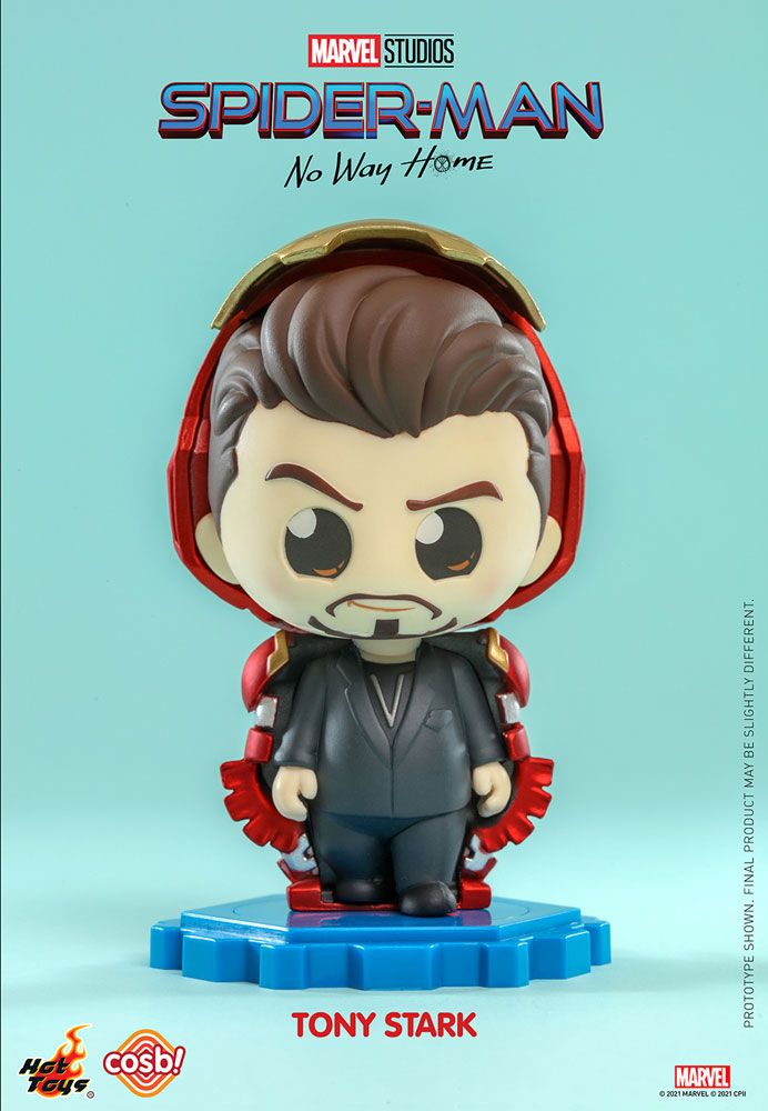 Spider-Man: No Way Home Cosbi Mini Figure Tony Stark 8 cm Hot Toys