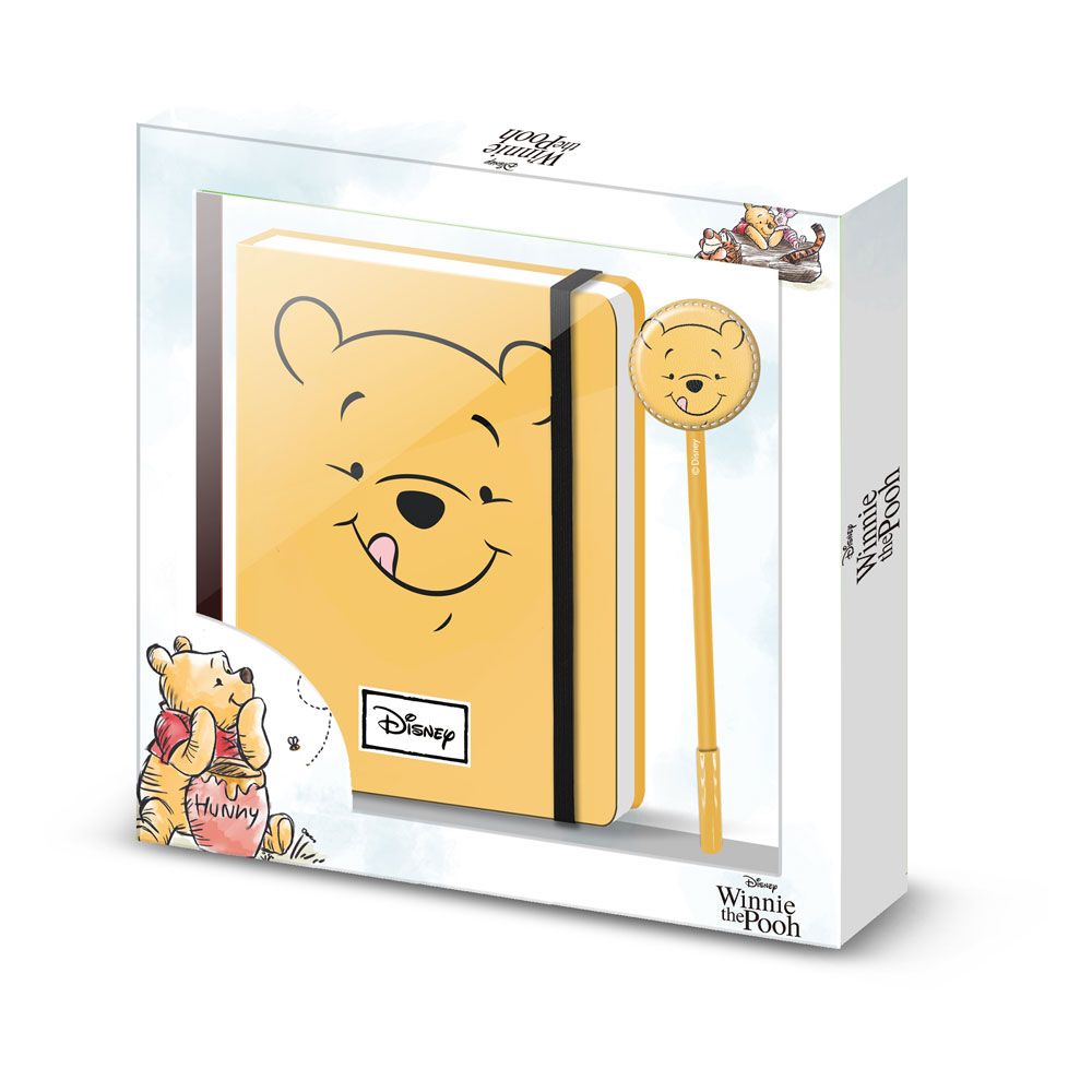 Disney Notebook with Pen Gift Set Winnie The Pooh Face Karactermania