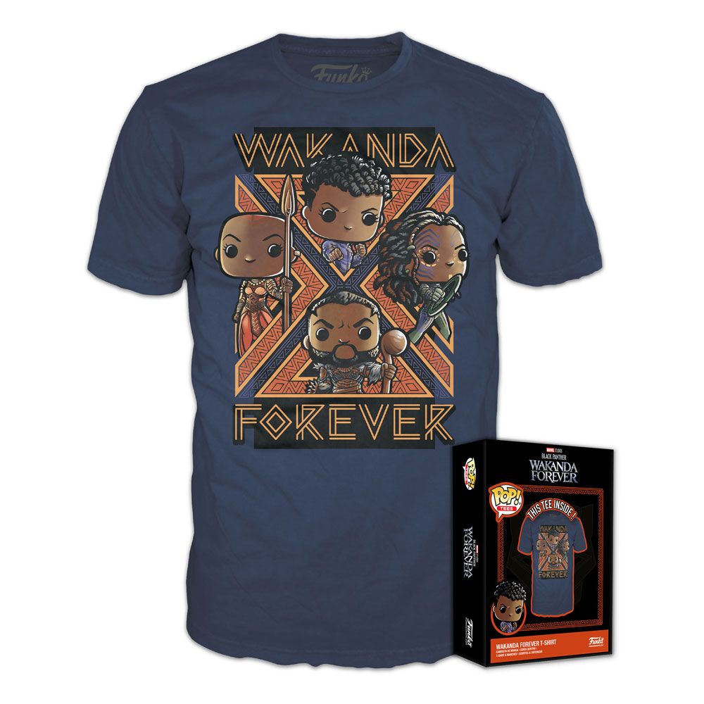 Black Panther: Wakanda Forever Boxed Tee T-Shirt Group Size M Funko