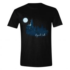 Harry Potter T-Shirt Moon Hogwarts Castle Painted Size M