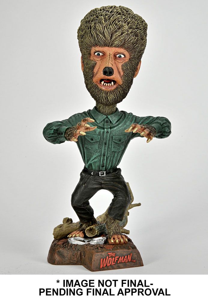 Universal Monsters Head Knocker Bobble-Head Wolf Man 20 cm NECA