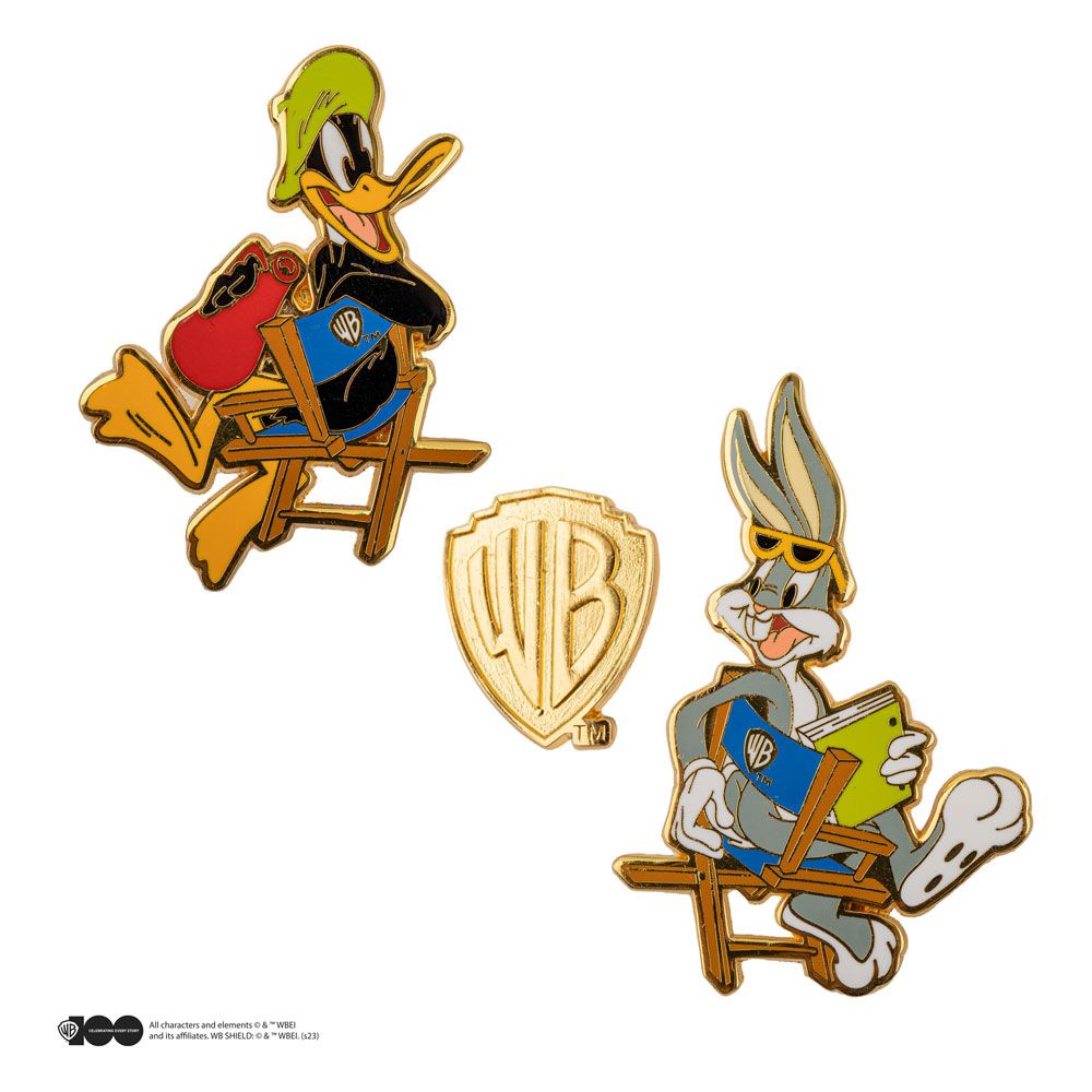 Looney Tunes Pins 2-Pack Bugs Bunny and Daffy Duck at Warner Bros Studio Cinereplicas