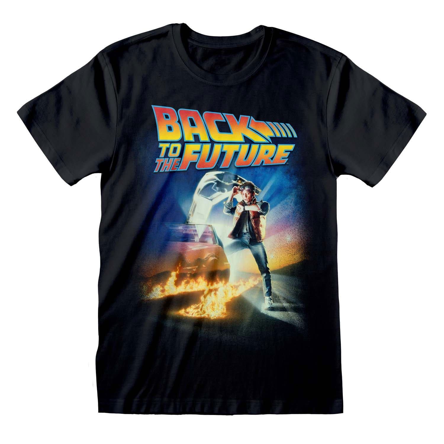 Back to the Future T-Shirt Poster Size L Heroes Inc