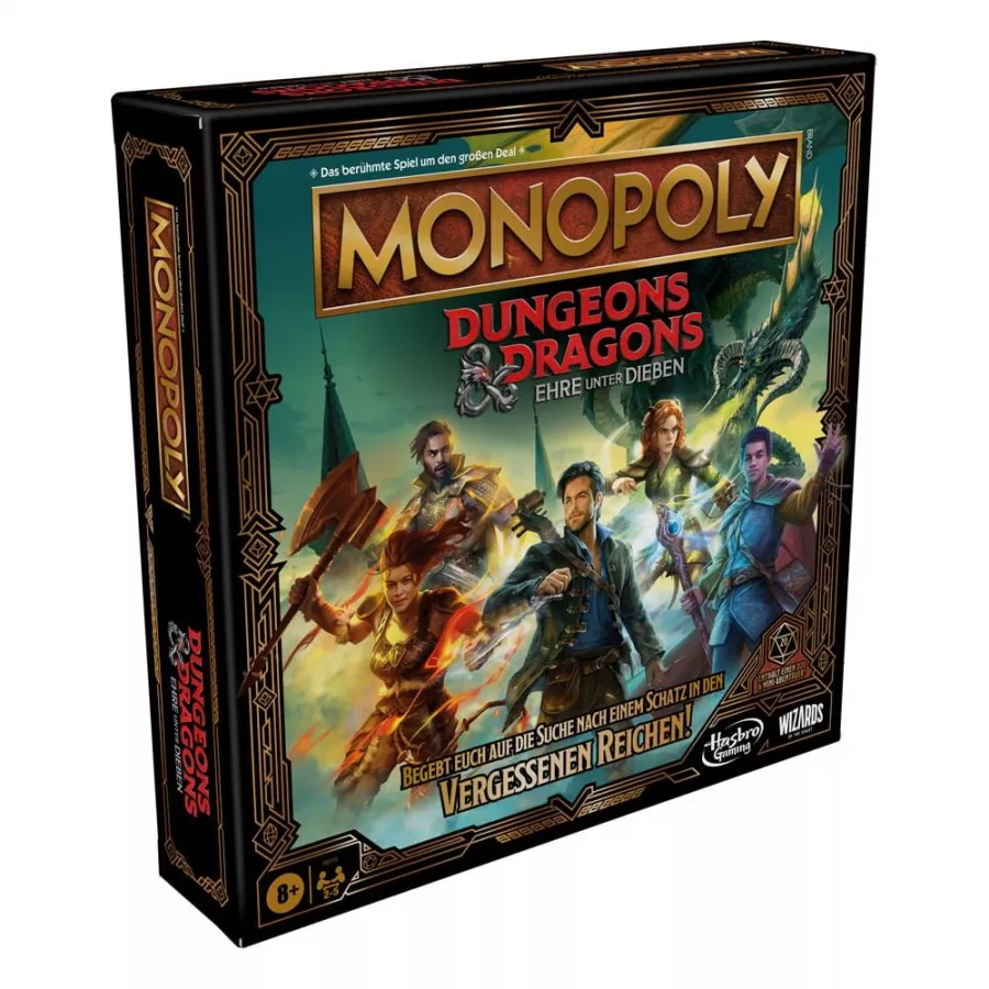 Dungeons & Dragons: Honor Among Thieves Board Game Monopoly *German Version* Hasbro