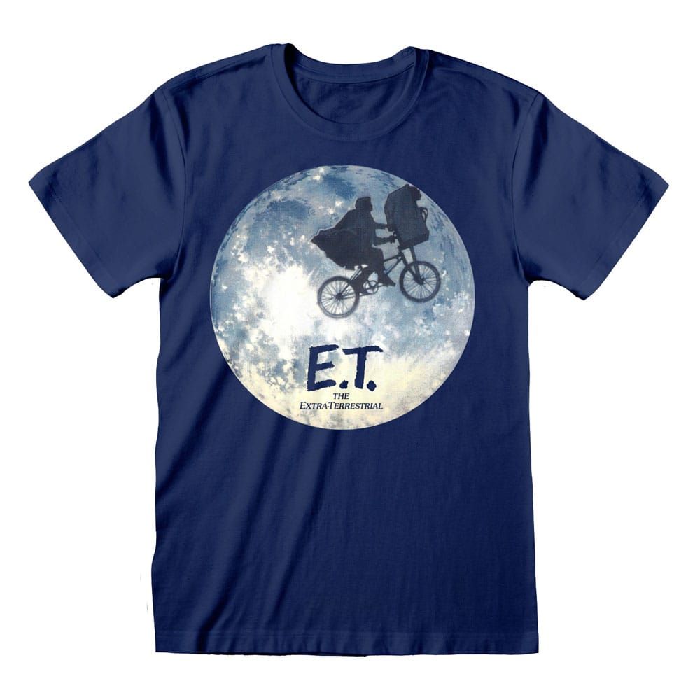 E.T. the Extra-Terrestrial T-Shirt Moon Silhouette Size M Heroes Inc