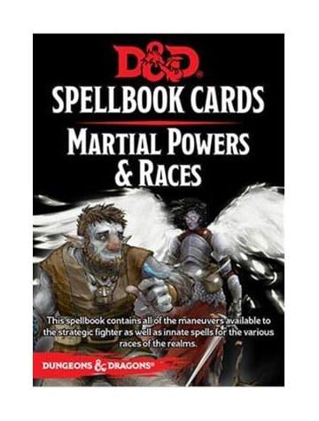 Dungeons & Dragons Spellbook Cards: Martial Powers & Races english Wizards of the Coast