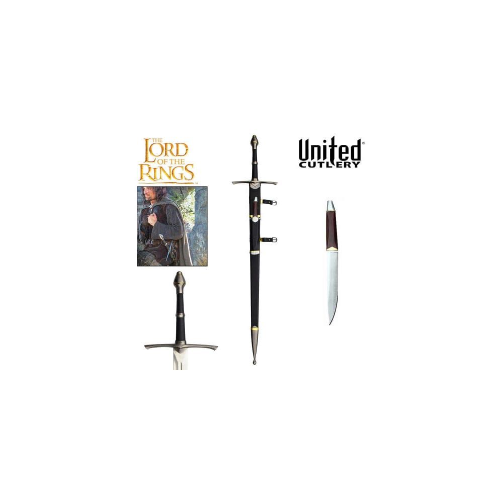 Lord of the Rings Replica 1/1 Sheath with Dagger for the Strider Sword United Cutlery