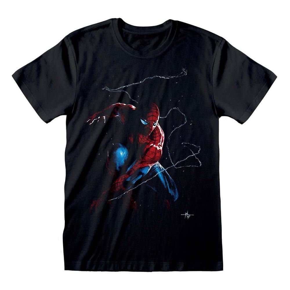 Marvel Comics Spider-Man T-Shirt Spidey Art Size M Heroes Inc
