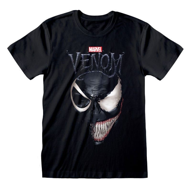 Marvel Comics Spider-Man T-Shirt Venom Split Face Size S Heroes Inc