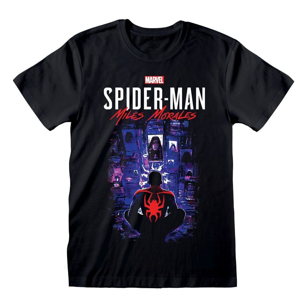 Spider-Man Miles Morales Video Game T-Shirt City Overwatch Size S Heroes Inc