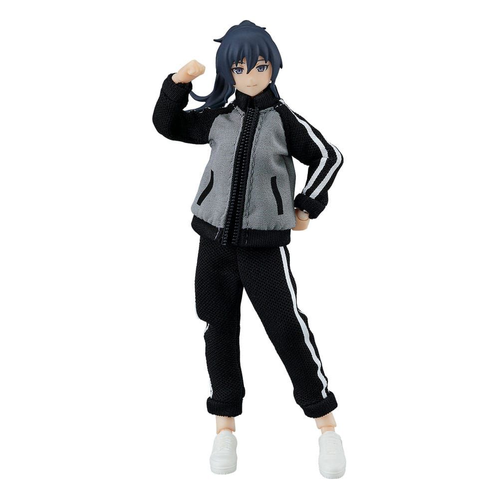 Original Character Figma Action Figure Female Body (Makoto) with Tracksuit + Tracksuit Skirt Outfit 13 cm Max Factory