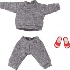 Original Character for Nendoroid Doll Figures Outfit Set: Sweatshirt and Sweatpants (Gray)