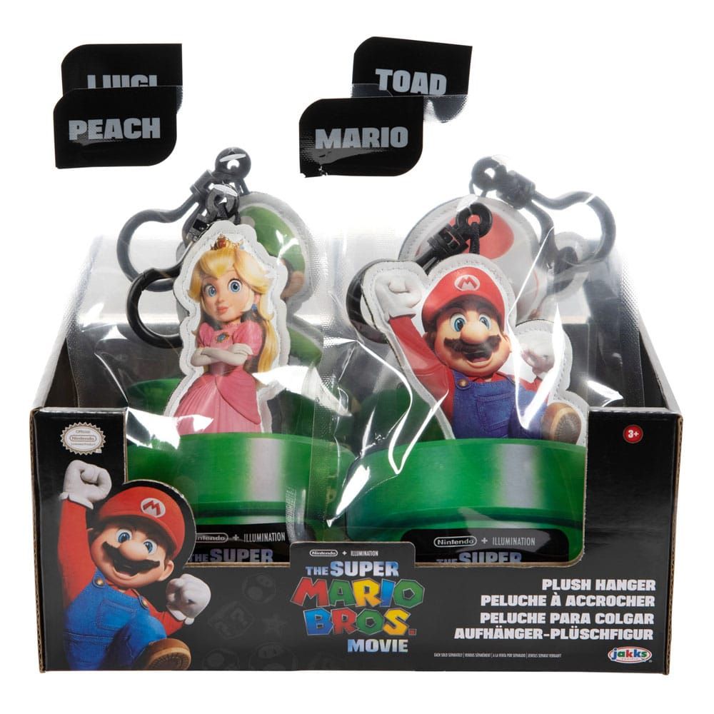 The Super Mario Bros. Movie Plush Keychains 8 cm Assortment (12) Jakks Pacific