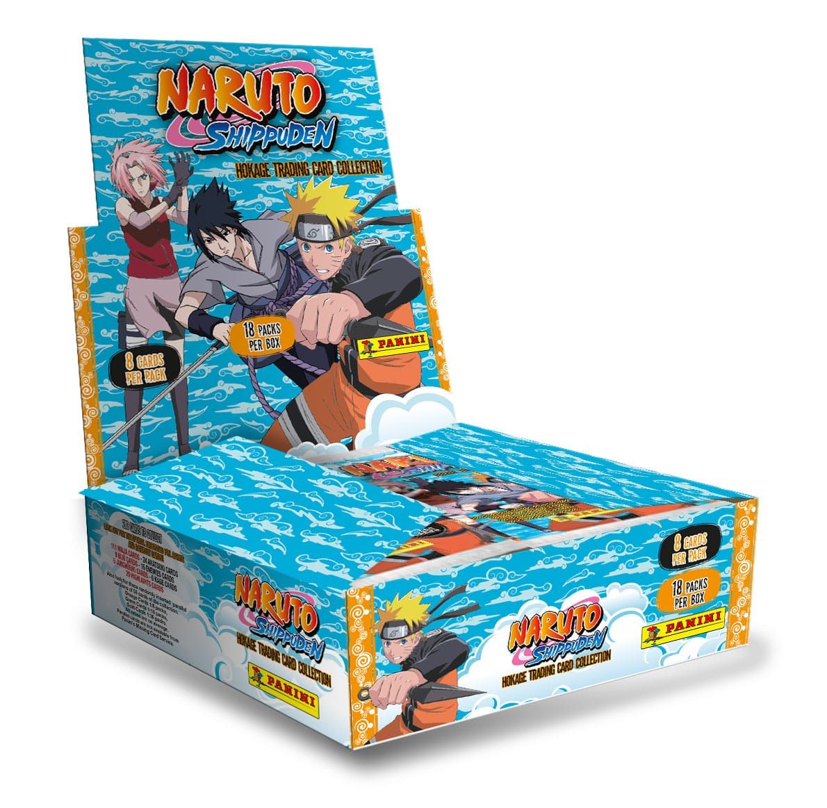 Naruto Shippuden Hokage Trading Card Collection Flow Packs Display (18) *English Version* Panini