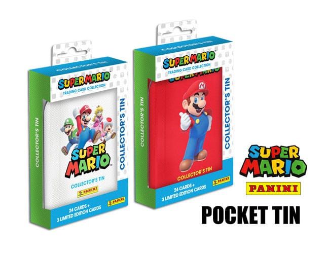 Super Mario Trading Cards Pocket Tins Display (6) *German packaging* Panini