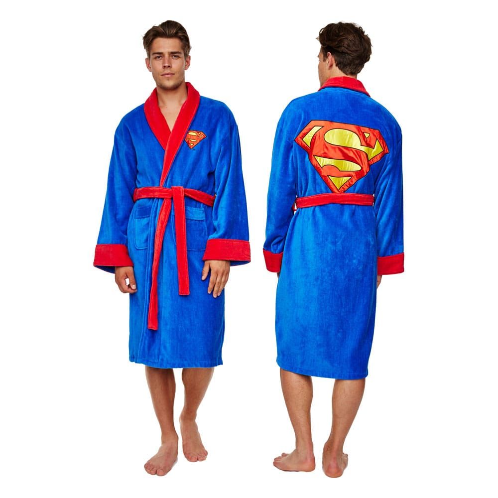 DC Comics Fleece Bathrobe Superman Groovy