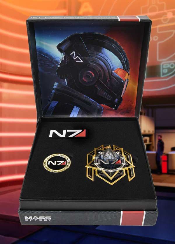 Mass Effect Pin Badge N7 Premium Box DEVplus
