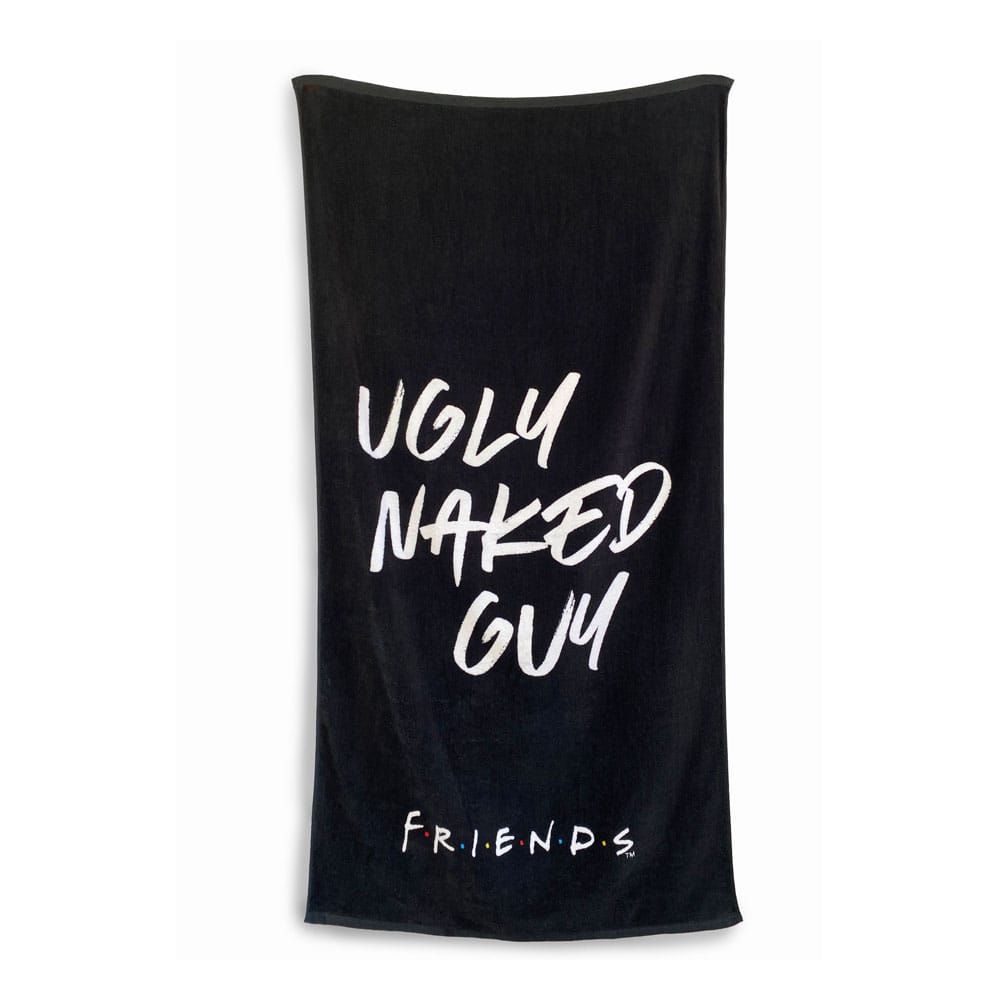 Friends Towel Ugly Naked Guy Black 150 x 75 cm Groovy