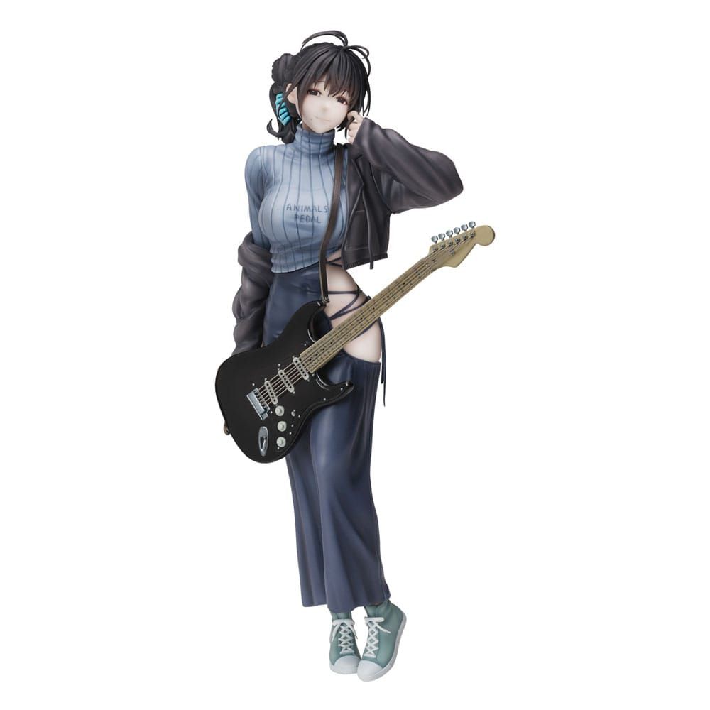 Juroku Illustration PVC Statue Guitar Meimei Backless Dress 26 cm Union Creative