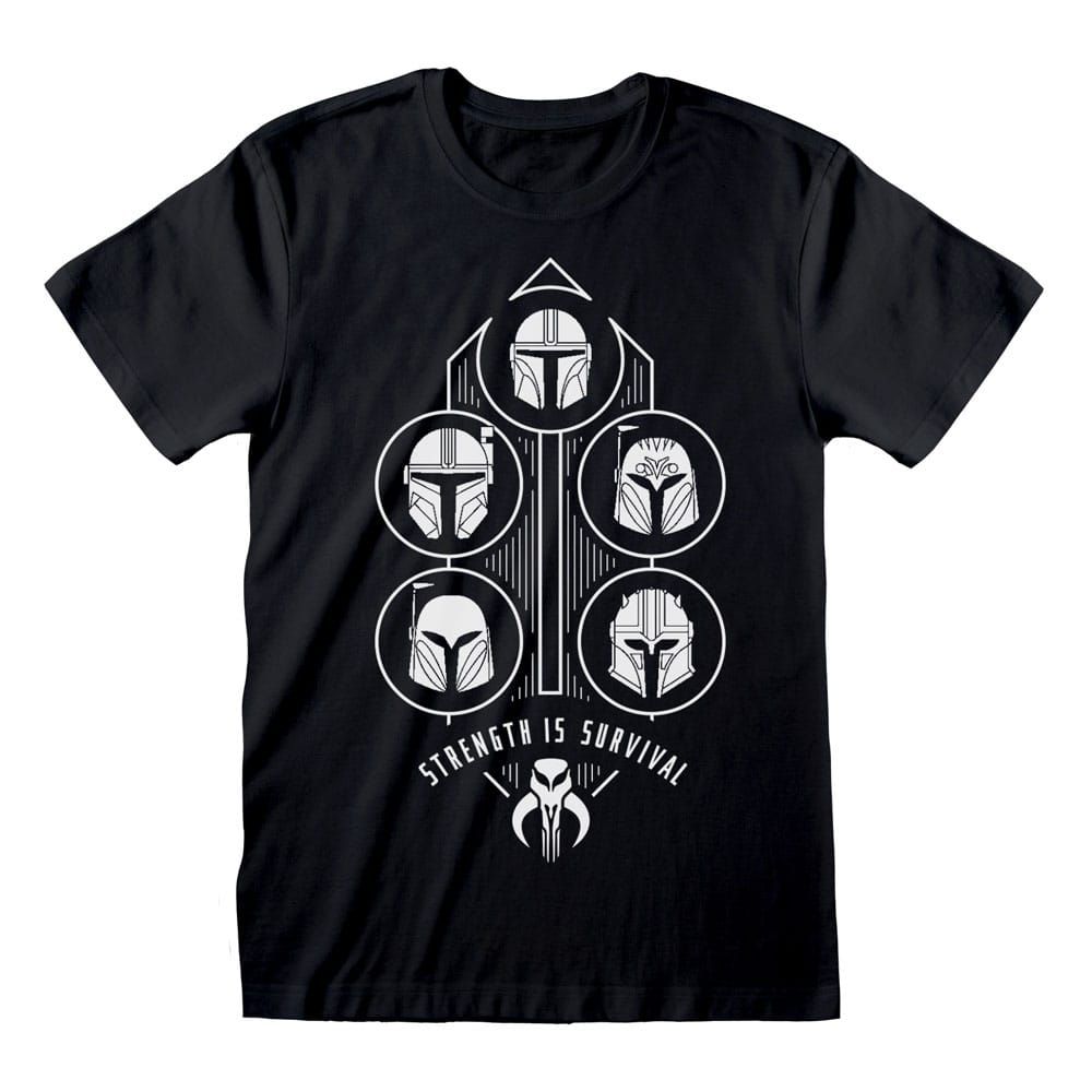 Star Wars: The Mandalorian T-Shirt Strength is Survival Size S Heroes Inc