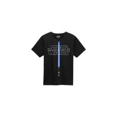 Star Wars T-Shirt Glow In The Dark Lightsaber Size L