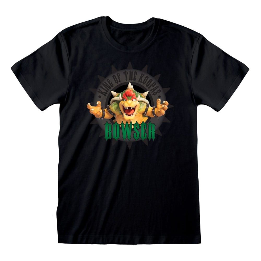 Super Mario Bros T-Shirt Bowser Circle Fashion Size L Heroes Inc