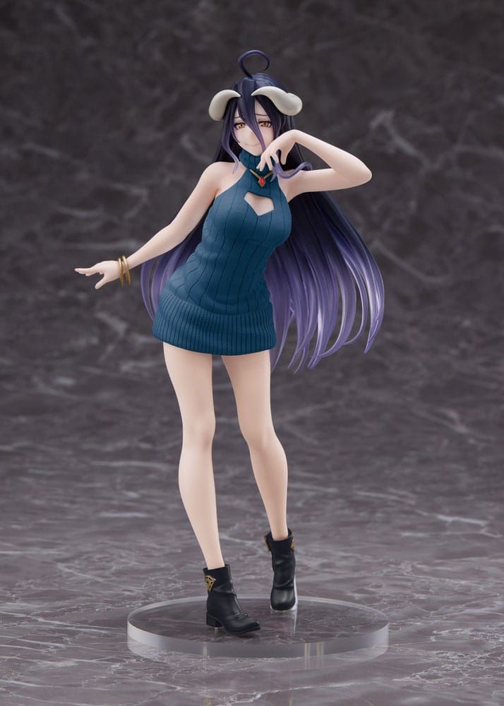 Original Character Coreful PVC Statue Overlord IV AMP Albedo Knit Dress Ver. Renewal Edition Taito Prize