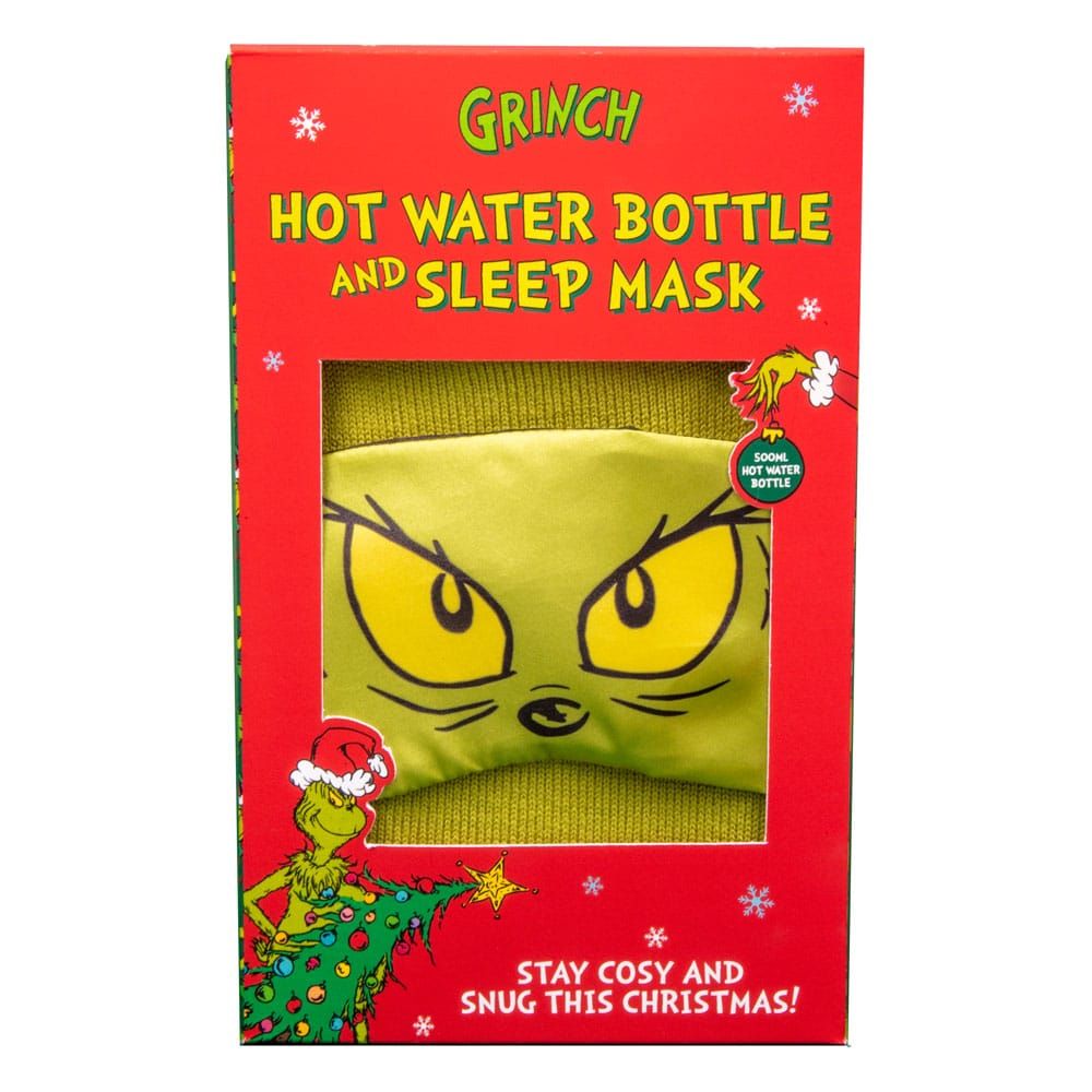 The Grinch Hot water bottle & Sleep Mask Set Fizz Creations