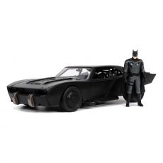 Batman 2022 Hollywood Rides Diecast Model 1/24 2022 Batmobile with Figure Jada Toys