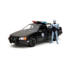 Robocop Hollywood Rides Diecast Model 1/24 1986 Ford Taurus with Robocop Figur