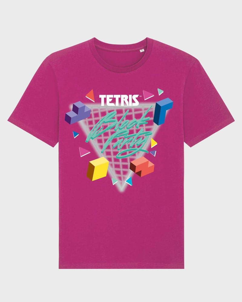 Tetris T-Shirt 90s Block Party! Pink Size L ItemLab
