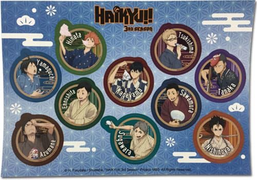 Haikyu!! Sticker set Bathrobe Group GETC