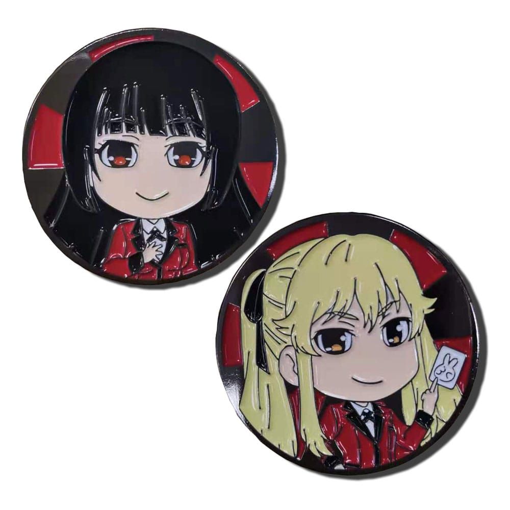 Kakegurui metal Pin Badge Yumeko & Mary GEE