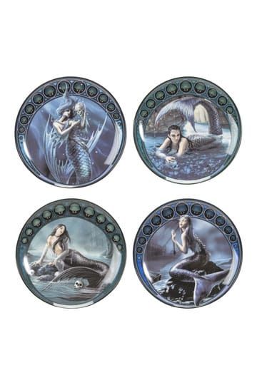 Anne Stokes Plates 4-Pack Sirenen Pacific Trading