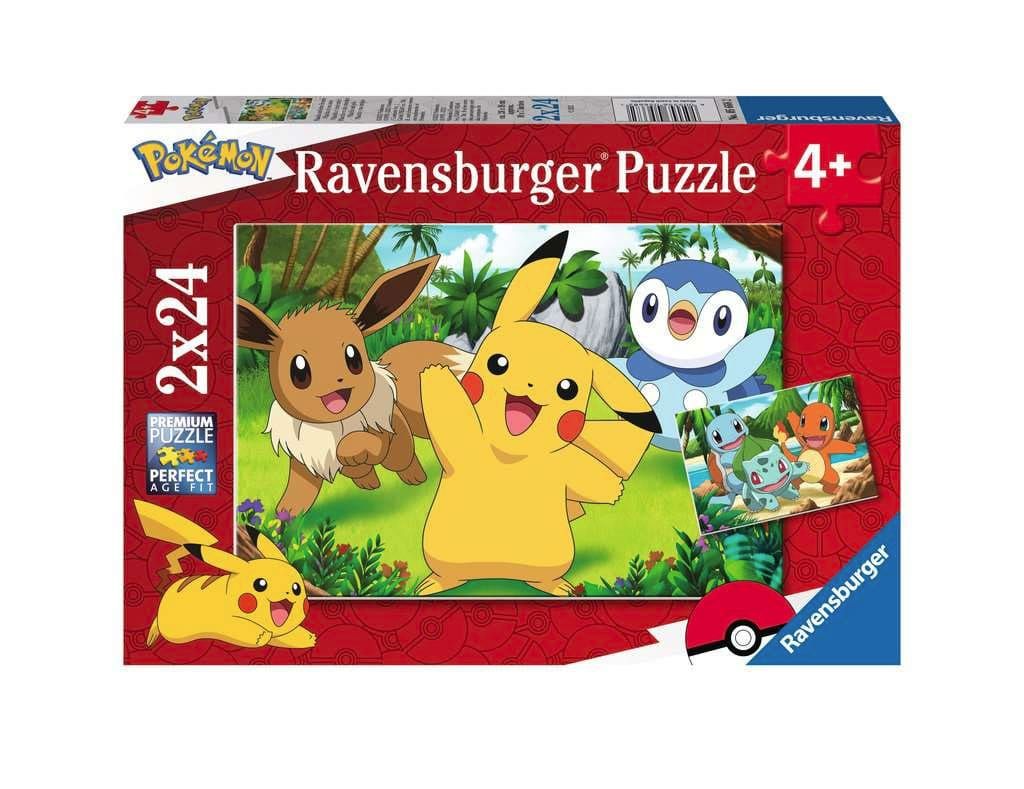 Pokémon Children's Jigsaw Puzzle Pikachu & Friends (2 x 24 pieces) Ravensburger
