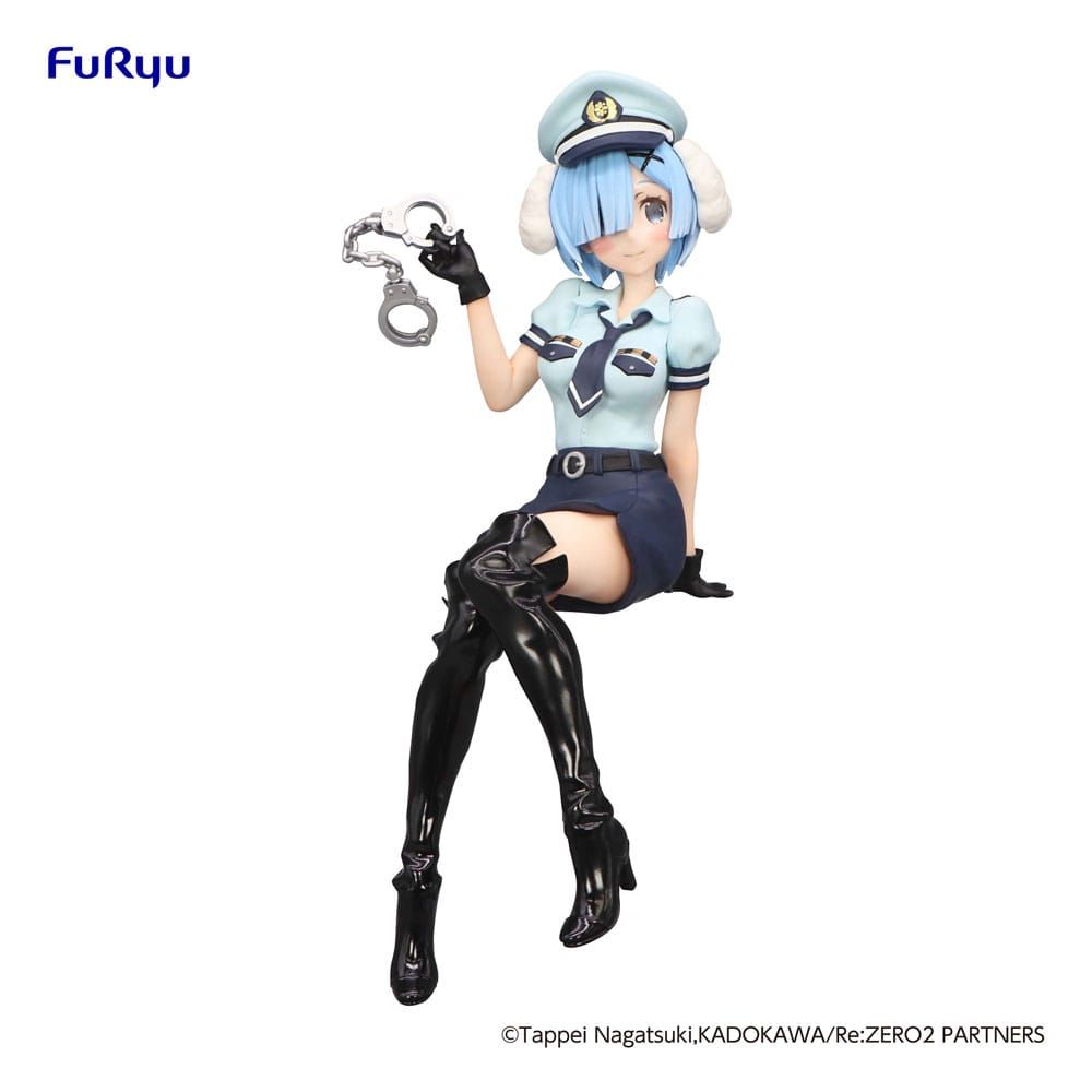 Re:Zero Starting Life in Another World Noodle Stopper PVC Statue Rem Police Officer Cap with Dog Ears 14 cm Furyu