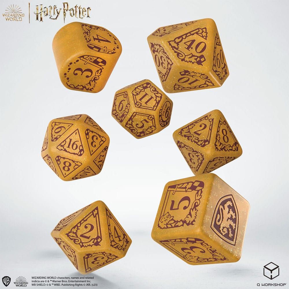 Harry Potter Dice Set Gryffindor Modern Dice Set - Gold (7) Q Workshop